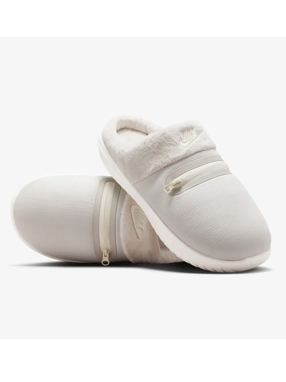 Nike Burrow Women's Slippers Light Bone/Sail/Light Iron Ore/Coconut. Size 8